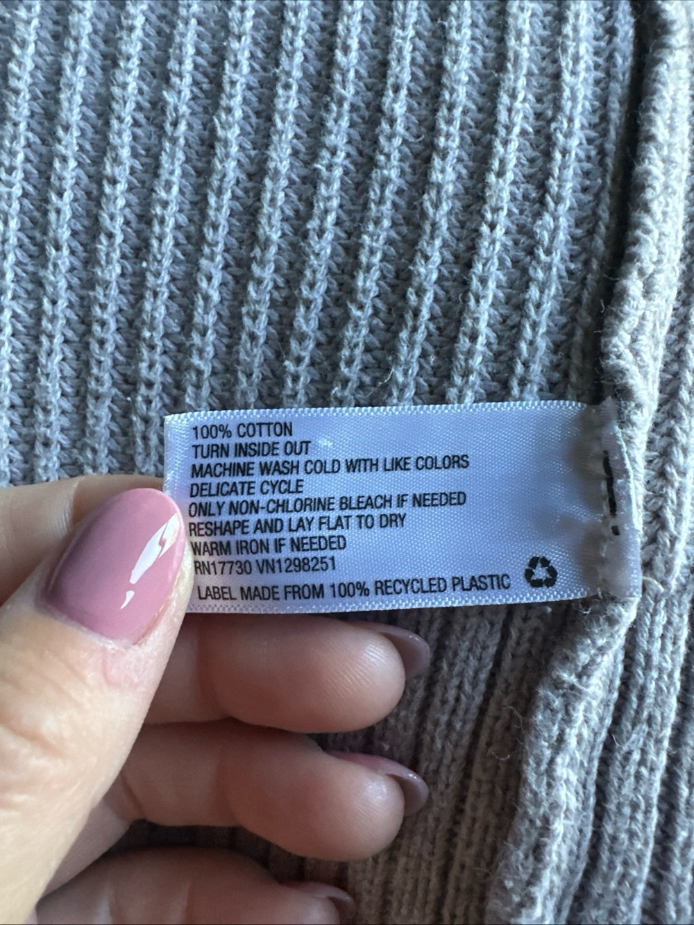 Universal Thread Light Gray Ribbed Open-Front Cardigan - Picture 5 of 6